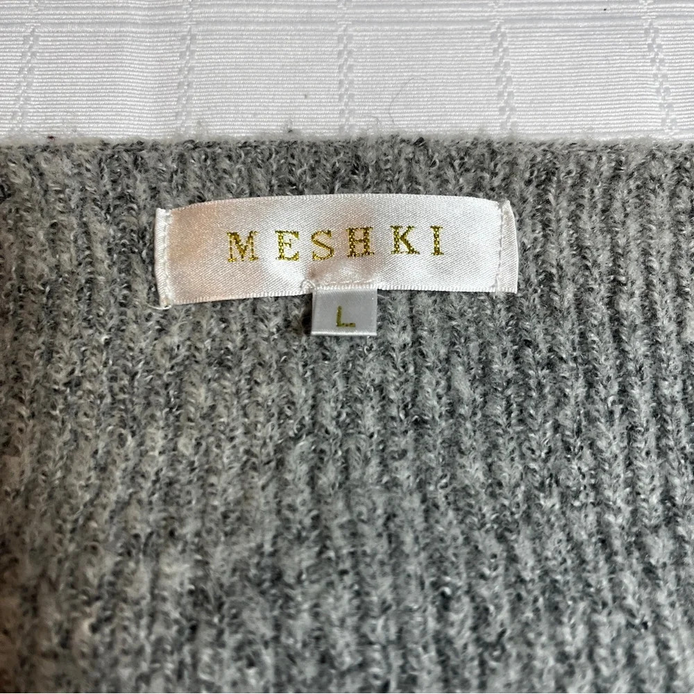 Meshki Maxi Sweater Dress w/ Back Oval Cut Out L - Picture 4 of 6